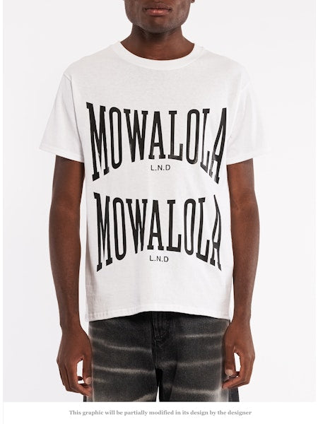 mowalola sweat tee nettspend着用 Mowalola Double Logo Nettspend 着用 Tシャツ M