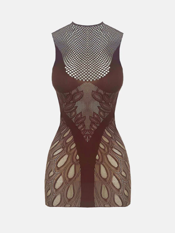 brown poster girl dress POSTER GIRL