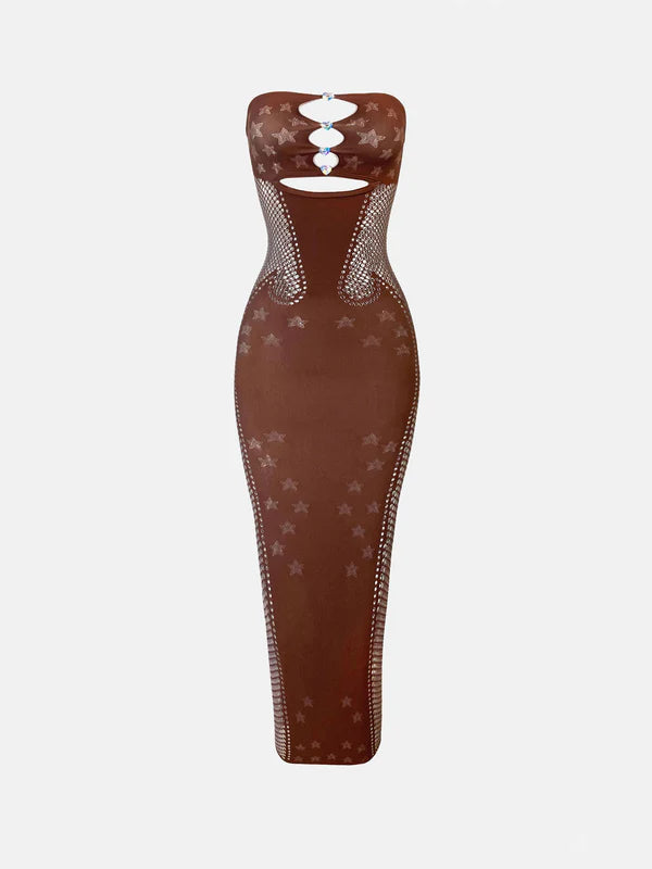 POSTER GIRL Roxie Dress Old Money Brown – YELINA OPHIS