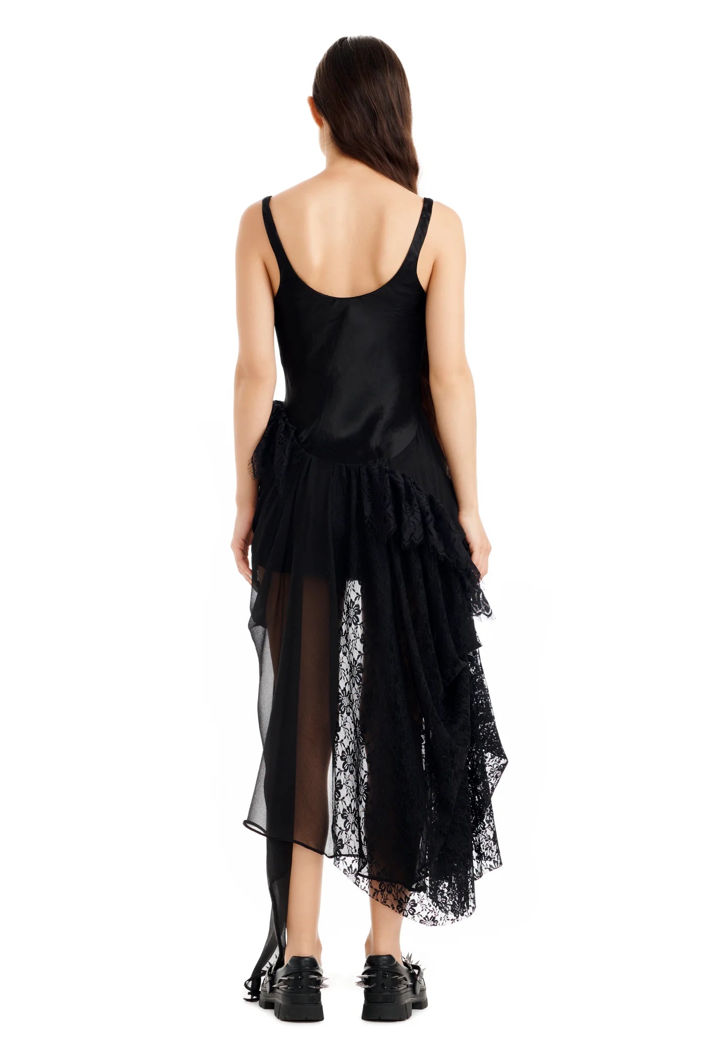 COLLINA STRADA BLACK AMMI FANNY DRESS