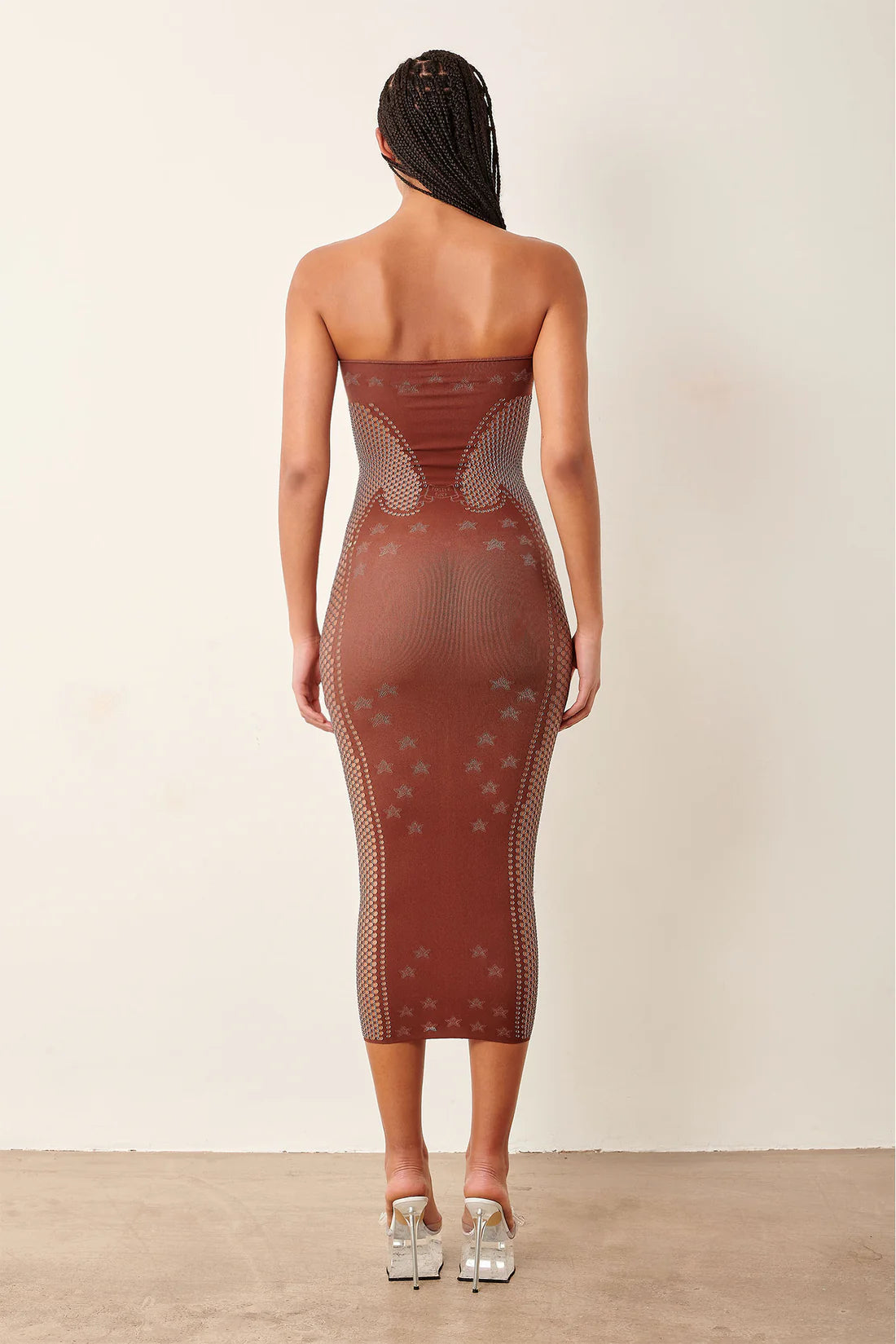 POSTER GIRL Roxie Dress Old Money Brown
