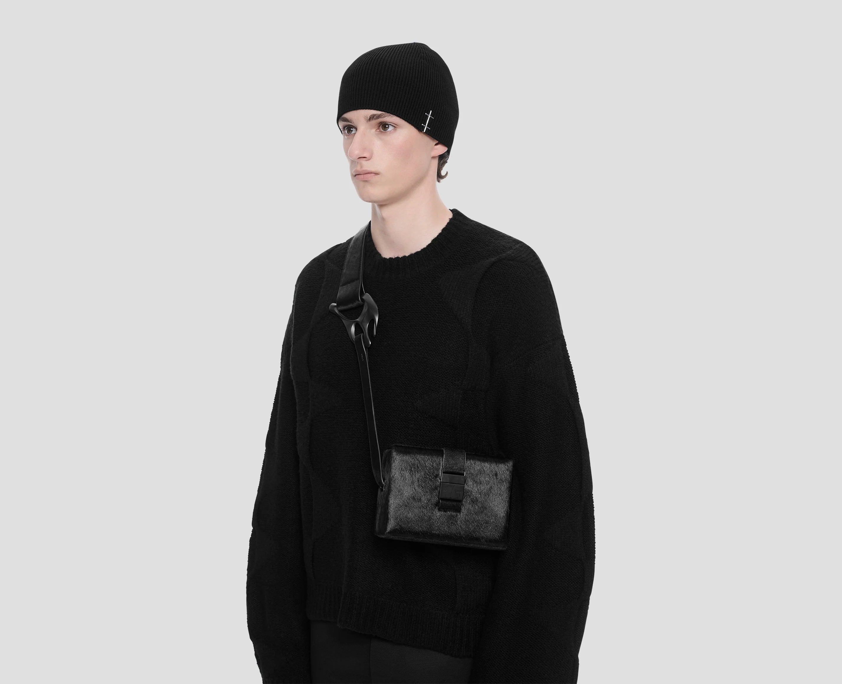 PONY HAIR SOLELY BOX BAG